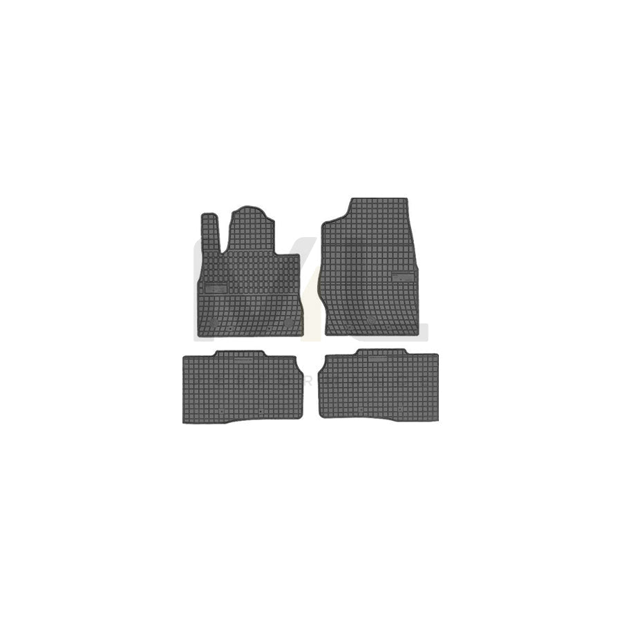 FROGUM Tailored, Basic 411333 Floor mat set for FORD USA Explorer Mk6 (U625) Elastomer, Front and Rear, Quantity: 4, Black, (LHD)