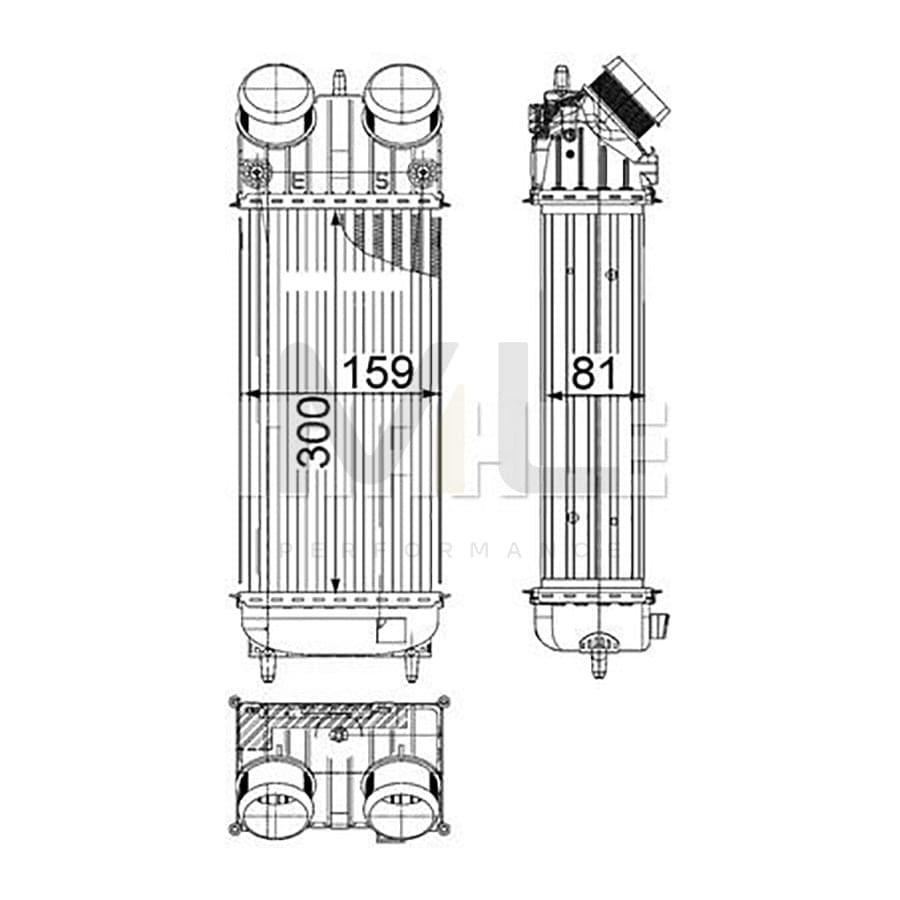 MAHLE ORIGINAL CI 418 000P Intercooler | ML Performance Car Parts
