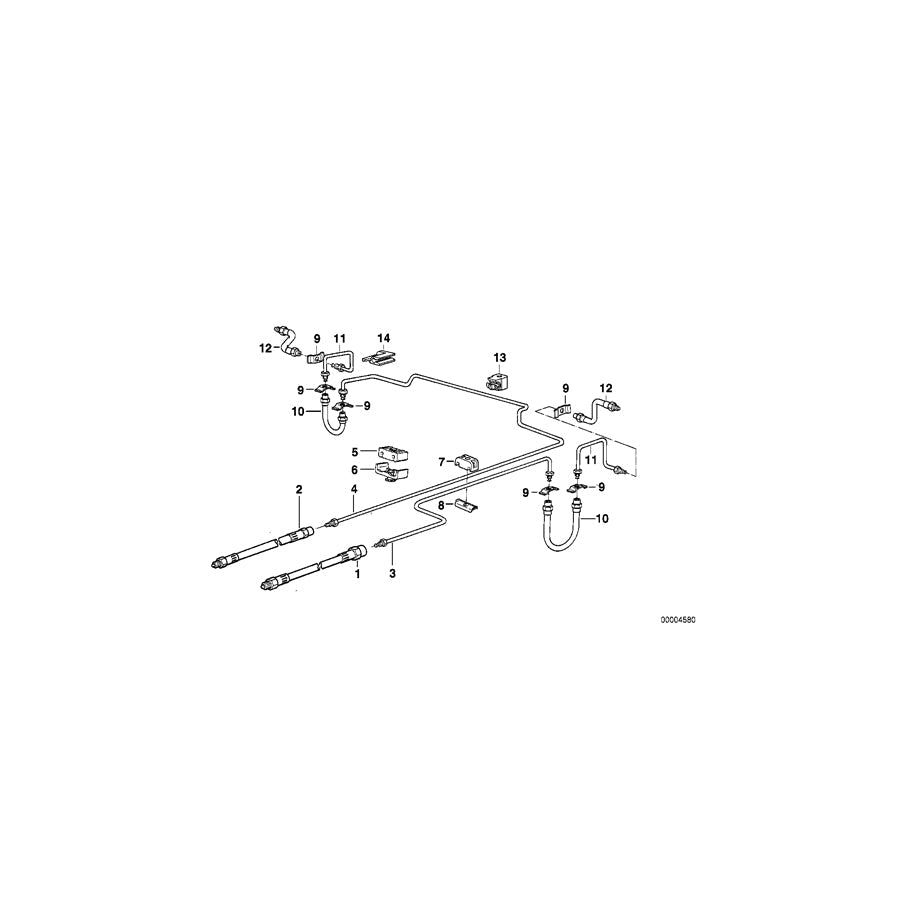Genuine BMW 34321162455 E31 E34 E39 Clamp (Inc. 530i) | ML Performance US Car Parts