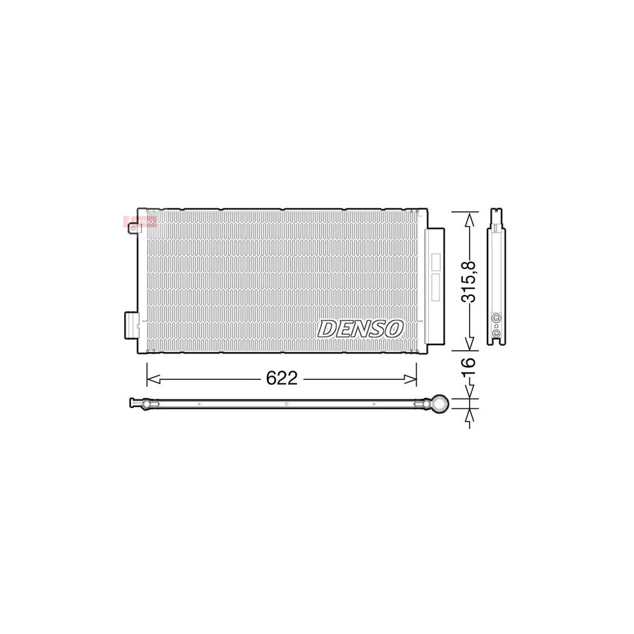 DENSO DCN09044 Air Conditioning Condenser