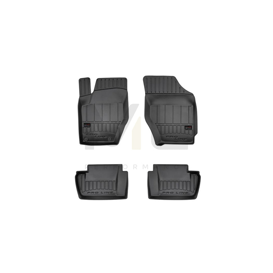 FROGUM 3D407299 Floor mat set for CITROﾃ起 C4 Elastomer, Front and Rear, Quantity: 4, Black