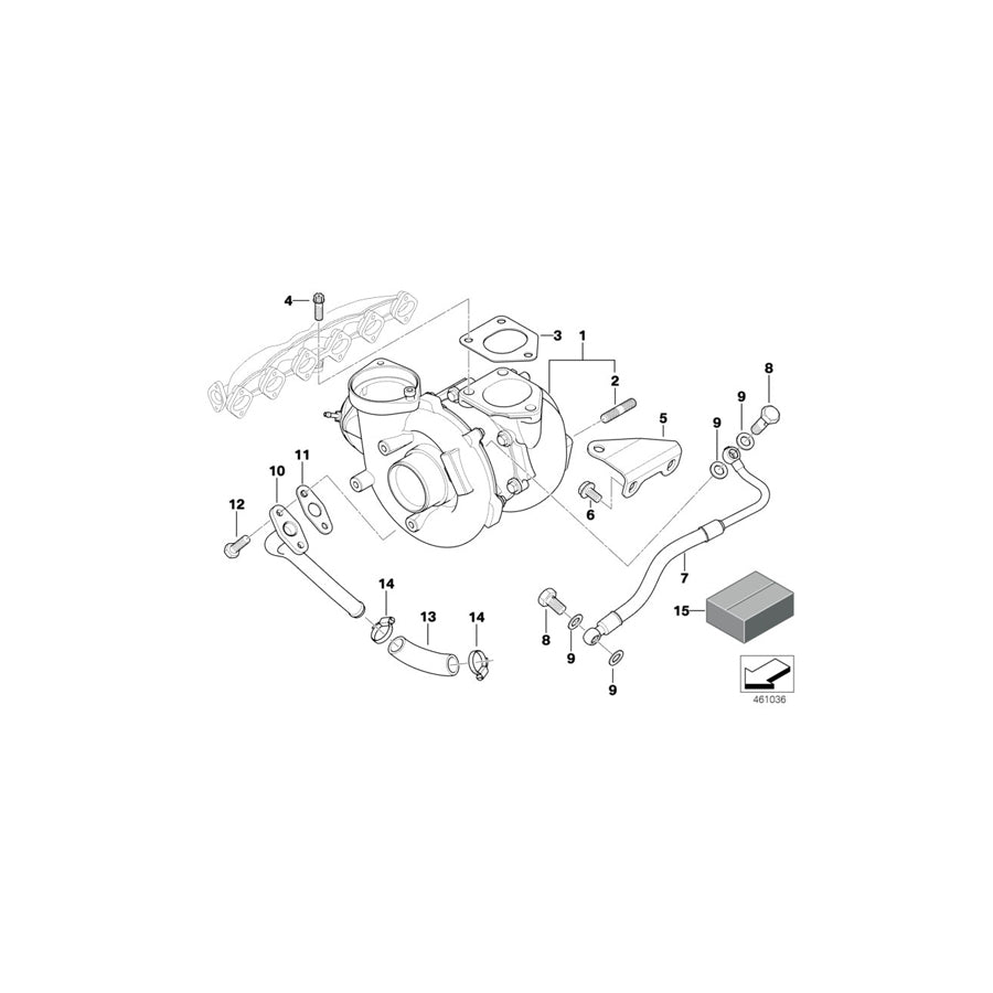 Genuine BMW 11427791477 E46 E83 E60 Oil Pipe (Inc. 330d, 330Cd & 330xd) | ML Performance US Car Parts