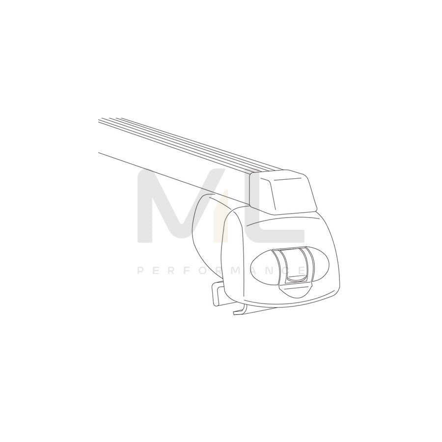 Atera Signo 044340 Roof bars for closed roof rails, 122 cm, 100 kg, Steel