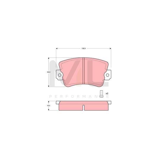 TRW Gdb243 Brake Pad Set Prepared For Wear Indicator | ML Performance Car Parts