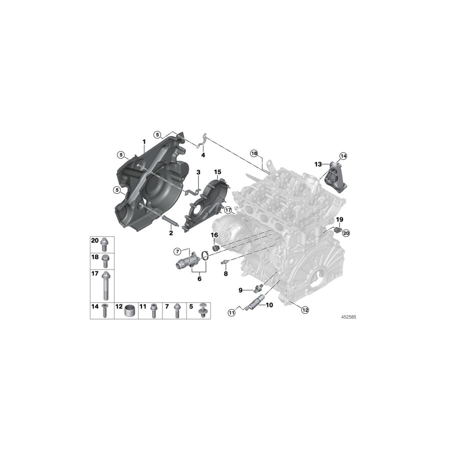 Genuine BMW 11118621713 F45 Connector (Inc. 225xe & Cooper SE ALL4) | ML Performance US Car Parts