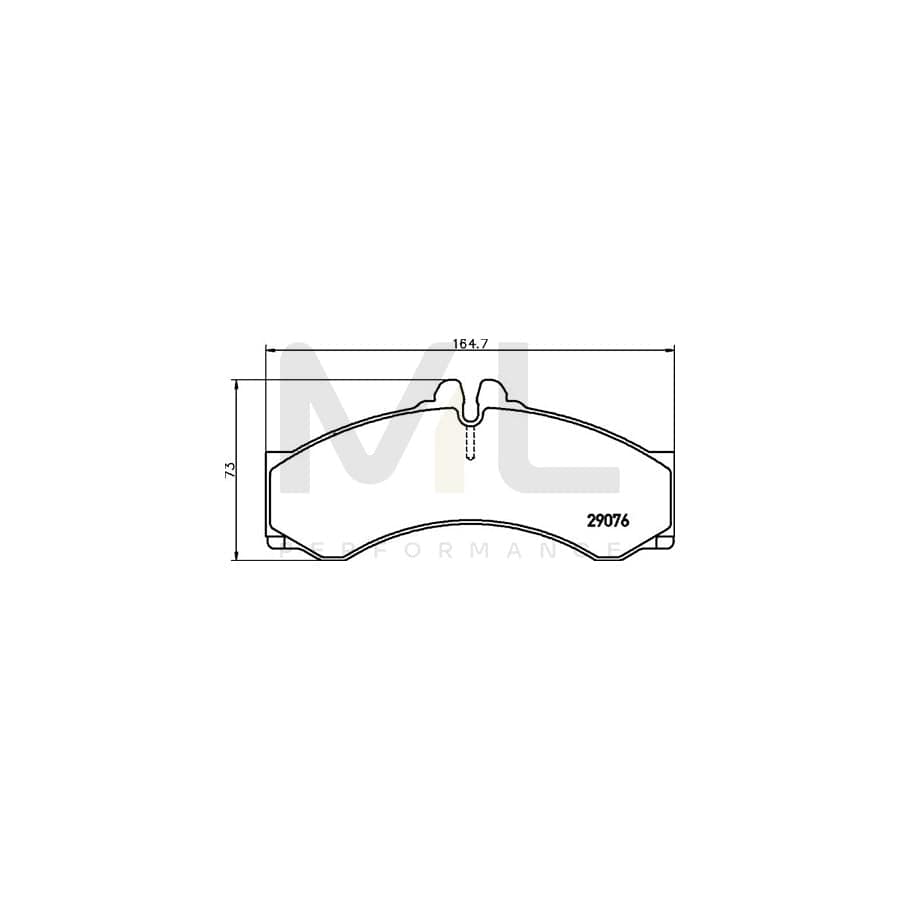 TEXTAR 2907604 Brake pad set prepared for wear indicator, with brake caliper screws, with accessories | ML Performance Car Parts