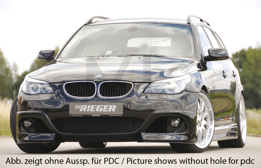 Rieger 00053611 BMW 5 Series E60 E61 Front Bumper 5 | ML Performance UK Car Parts