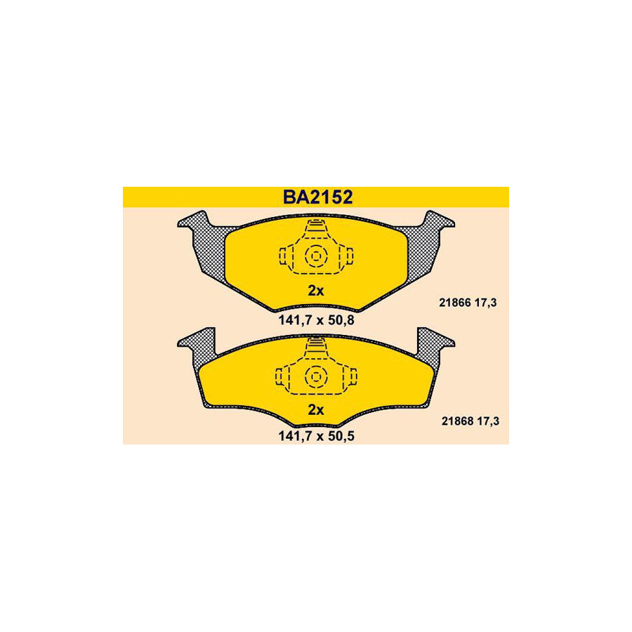 Barum Ba2152 Brake Pad Set