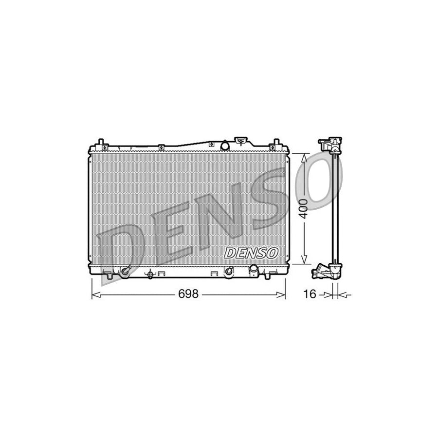 DENSO DRM40017 Engine Radiator for Honda Stream I (Rn)