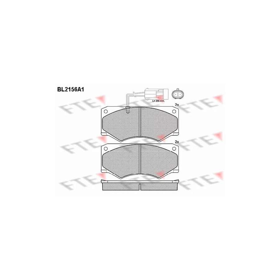 FTE Bl2156A1 Brake Pad Set for Iveco Daily