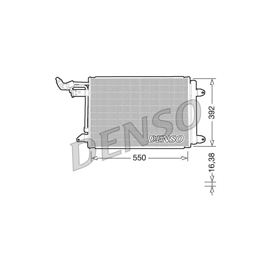 DENSO DCN32002 Air Conditioning Condenser