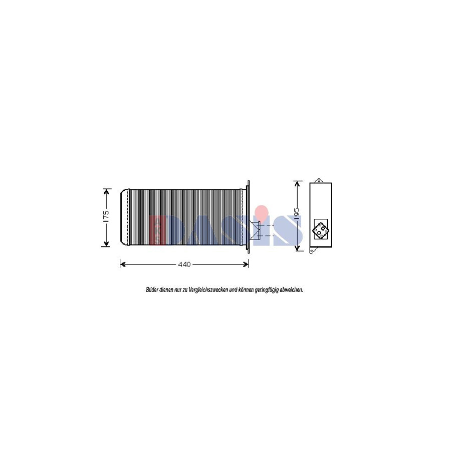 AKS Dasis 409210N Heater Matrix