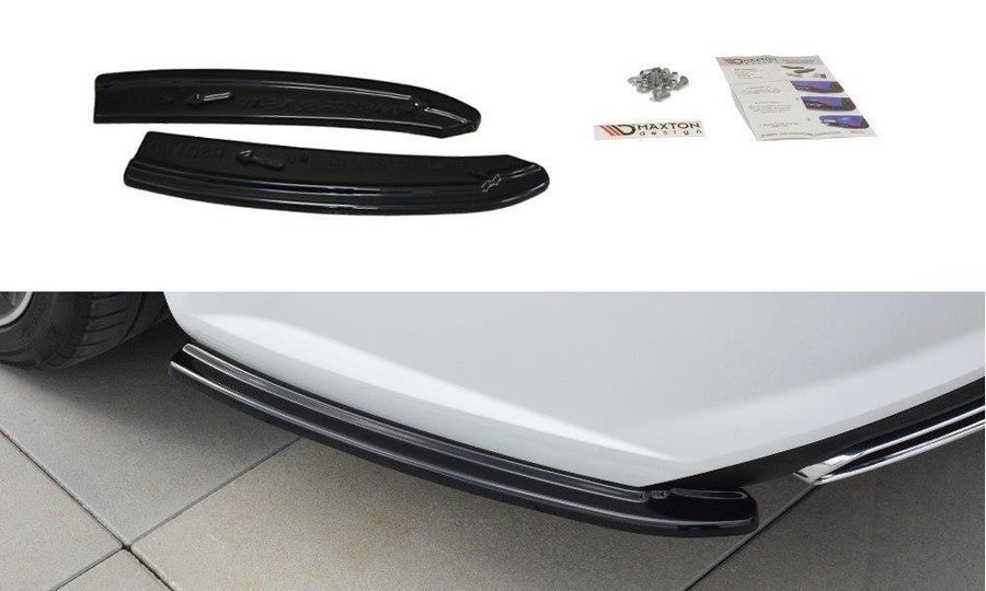 Maxton Design AU-A6-C7F-SLINE-AV-RSD1T Rear Side Splitters Audi S6 / A6 S-Line C7 FL Avant | ML Performance UK Car Parts