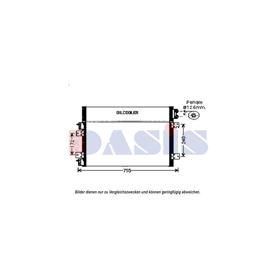 AKS Dasis 522074N Air Conditioning Condenser