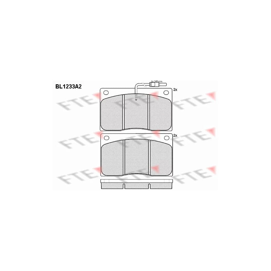FTE Bl1233A2 Brake Pad Set