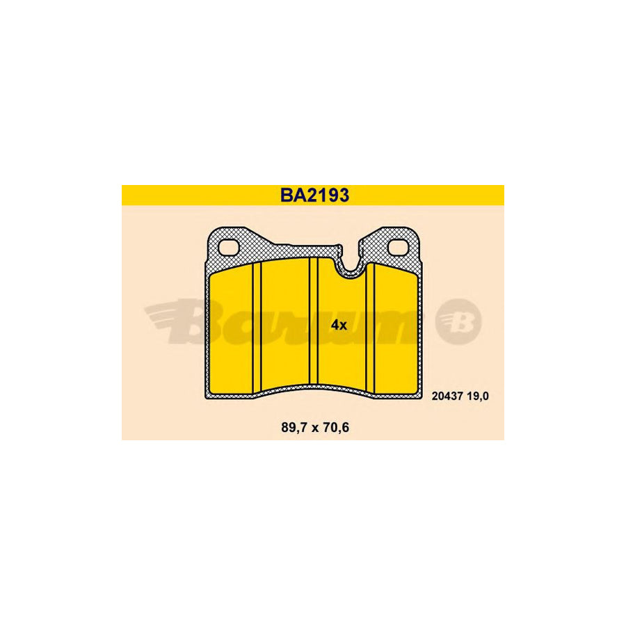 Barum Ba2193 Brake Pad Set