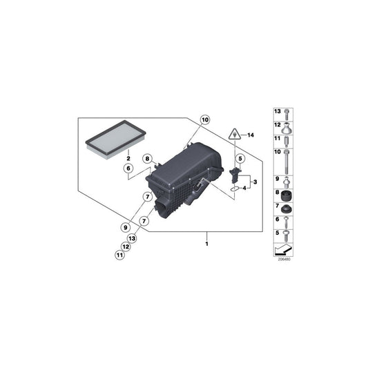 Genuine BMW 13717566390 F03 F02 Screw-On Support (Inc. 760Li, Ghost & Ghost) | ML Performance US