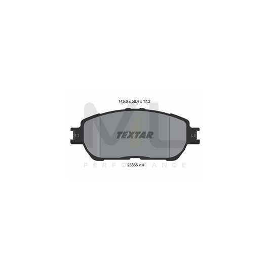TEXTAR 2385503 Brake pad set for TOYOTA Tacoma II Pickup (_N2_) not prepared for wear indicator | ML Performance Car Parts