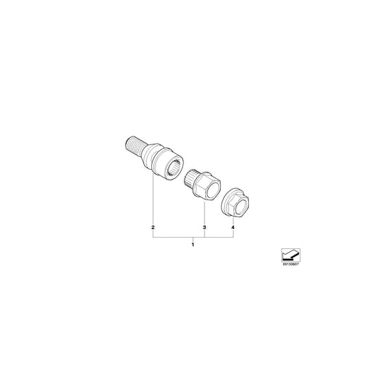 Genuine BMW 36136752760 E67 E53 Wheel Bolt With Code CODE 36 (Inc. X5 4.8is) | ML Performance US Car Parts