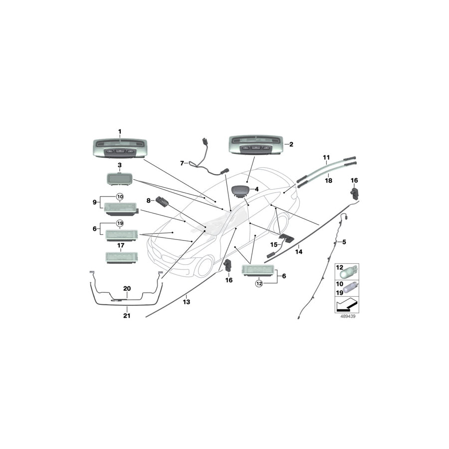 Genuine BMW 63319354147 F36 F32 F33 Optical Conductor, Radio / Ihka Controls (Inc. 430i, 435dX & 420iX) | ML Performance US