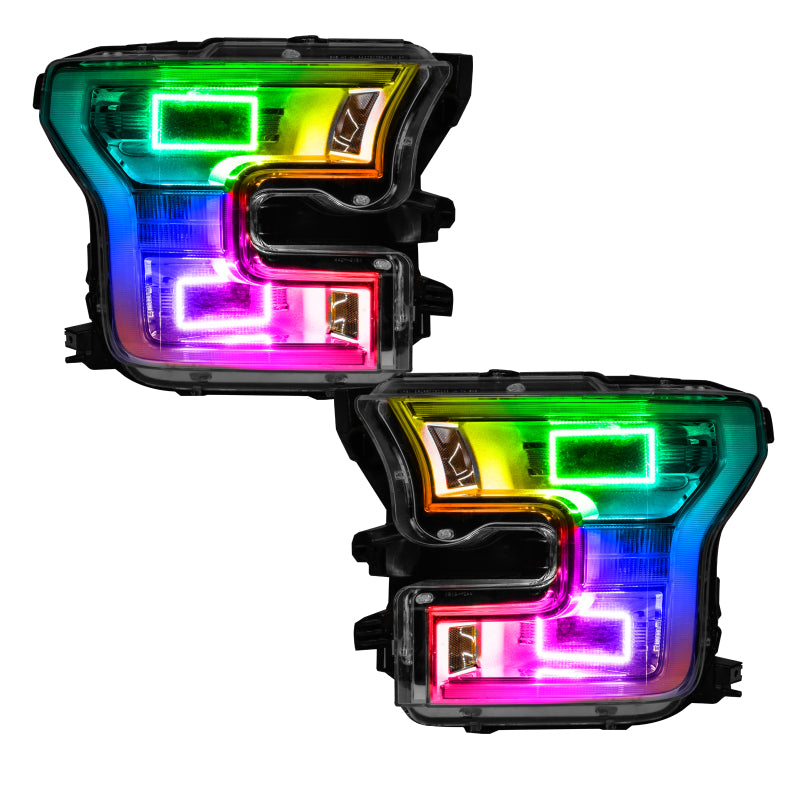 ORACLE Lighting Oracle Ford F-150 15-17 Projector Headlight Halo Kit - ColorSHIFT w/o Controller