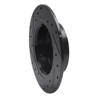 R1 Concepts R1 03-08 Acura TSX Rear Right Drilled & Slotted Black Brake Rotor