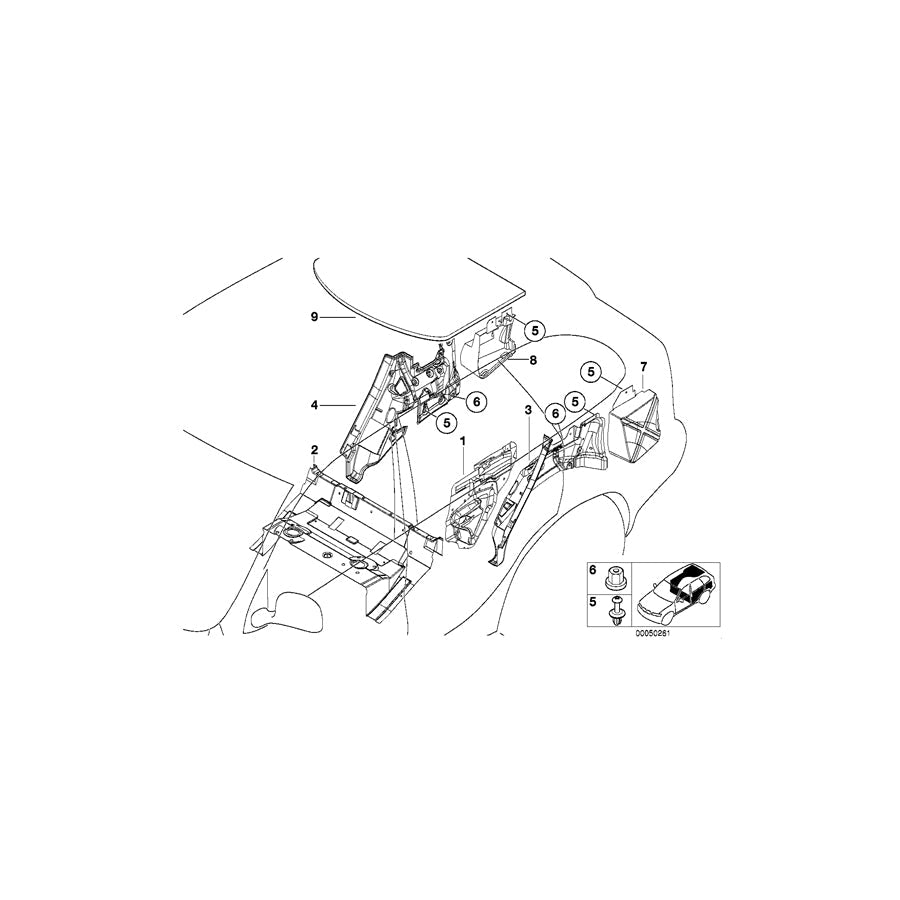 Genuine BMW 51488402155 E53 Sound Insulating Wheel Housing Rear Left (Inc. X5 3.0d, X5 4.8is & X5 4.6is) | ML Performance US