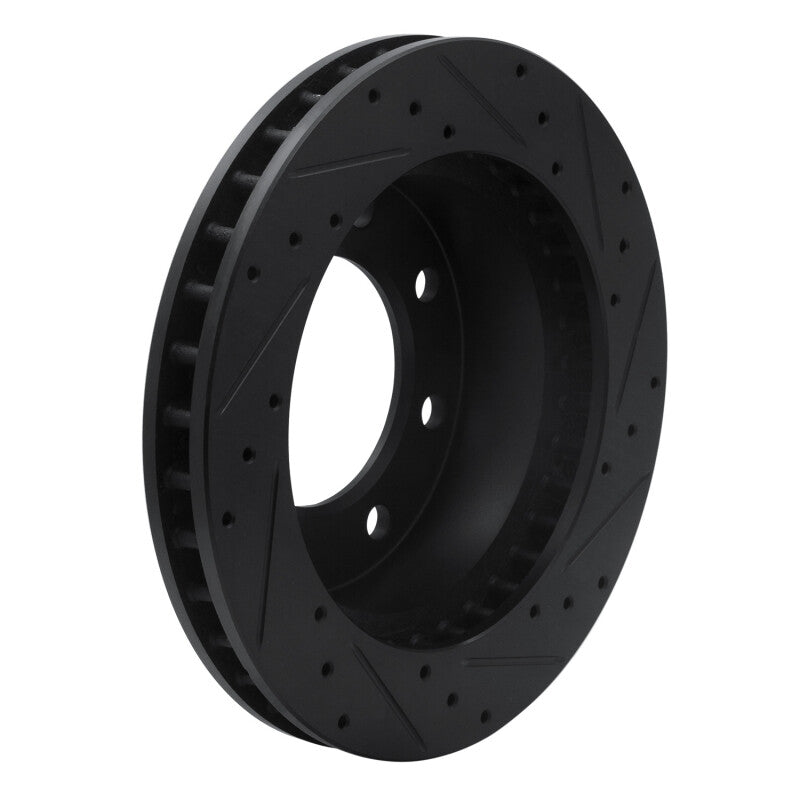 R1 Concepts R1 99-20 Cadillac DeVille Front Left Drilled & Slotted Black Brake Rotor