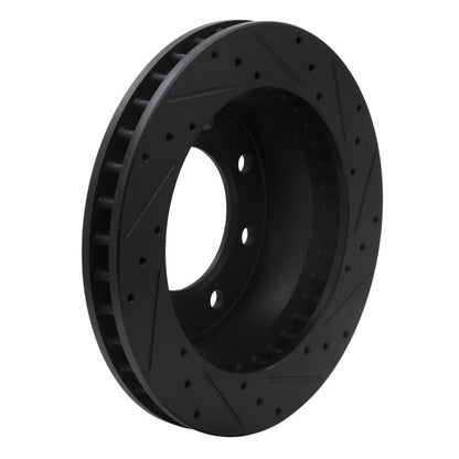 R1 Concepts R1 99-20 Cadillac DeVille Front Left Drilled & Slotted Black Brake Rotor
