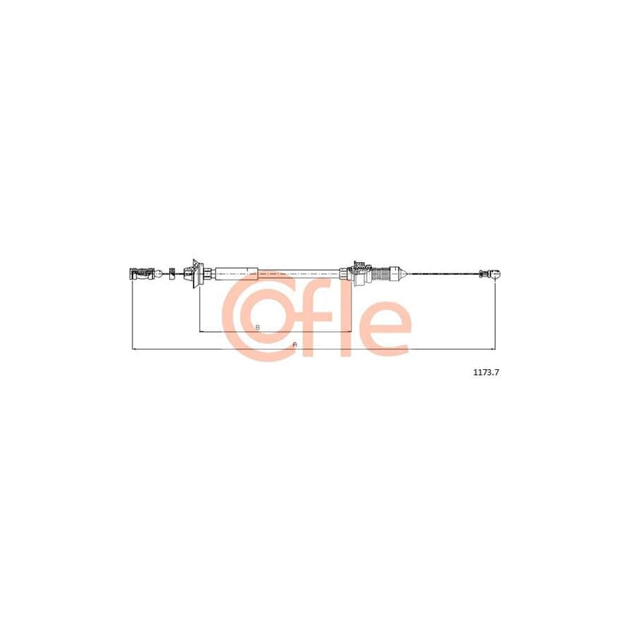 COFLE 1173.7 Throttle Cable
