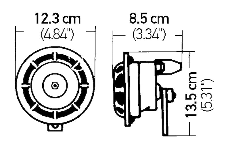 Hella Supertone Horn Set 24V 84w Black