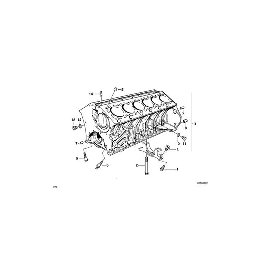 Genuine BMW 11119070816 E38 E31 Engine Block With Piston LHD (Inc. 850Ci, 750iLP & L7) | ML Performance US Car Parts