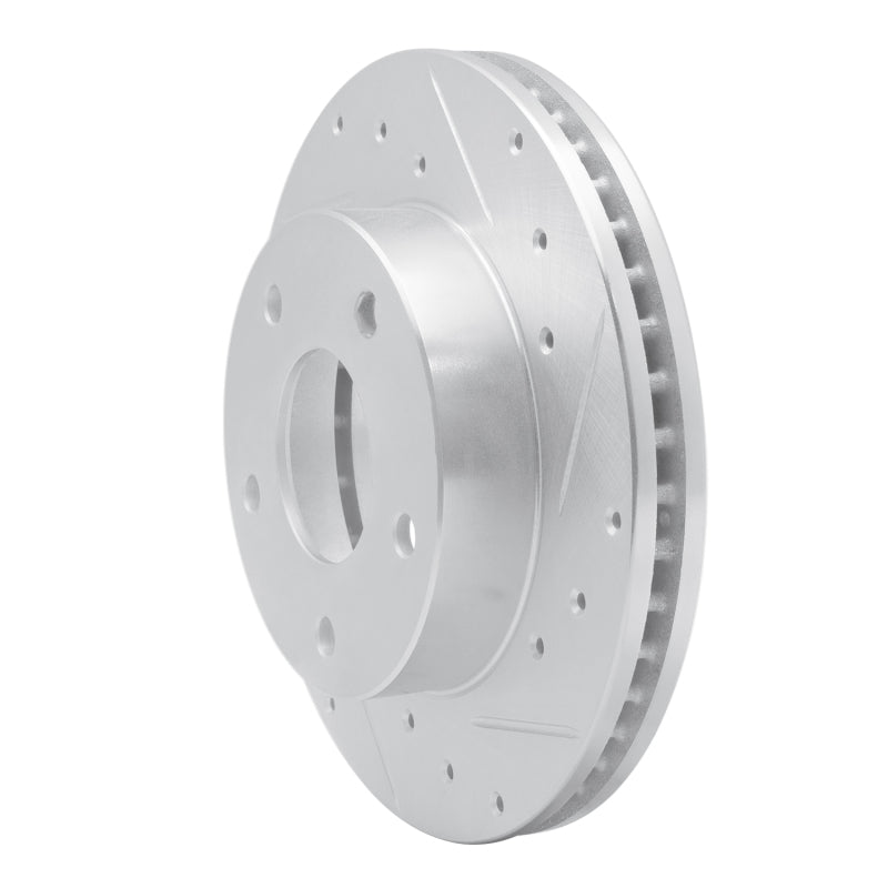 R1 Concepts R1 82-88 Chevrolet Camaro Rear Right Drilled & Slotted Silver Brake Rotor