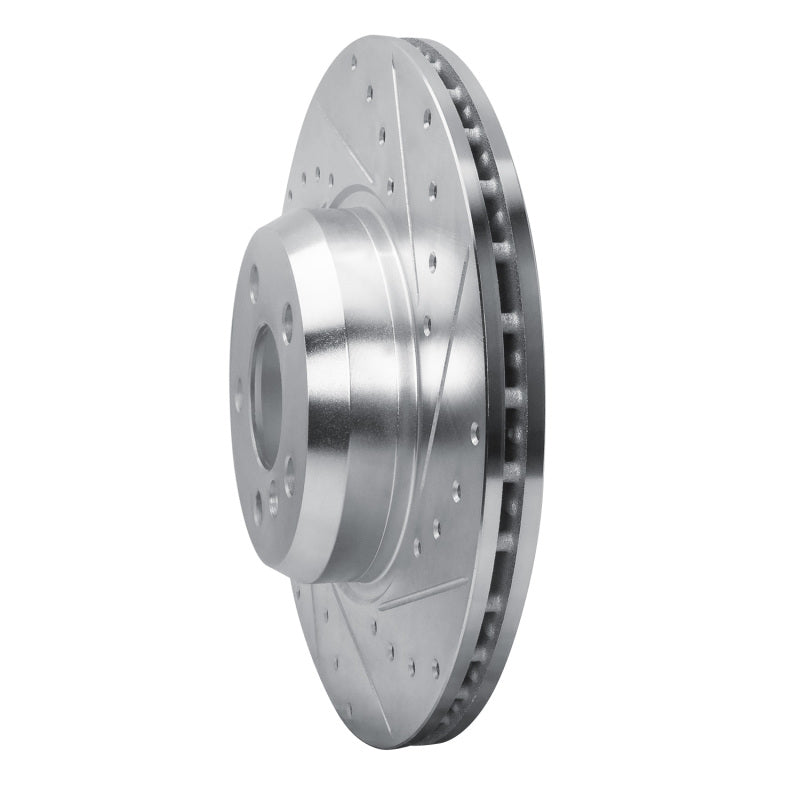 R1 Concepts R1 18-25 BMW 430I Gran Coupe Front Right Drilled & Slotted Silver Brake Rotor