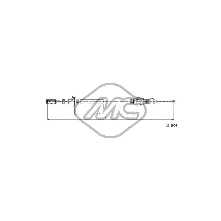 Metalcaucho 80900 Throttle Cable