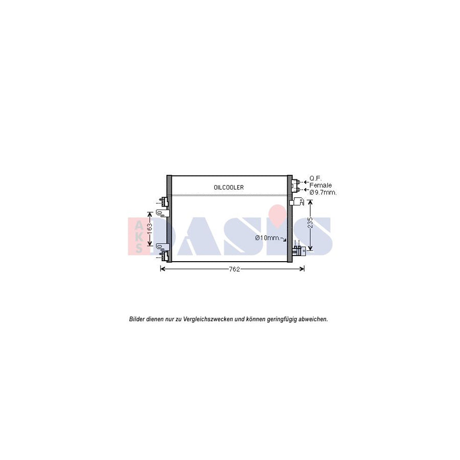 AKS Dasis 522079N Air Conditioning Condenser