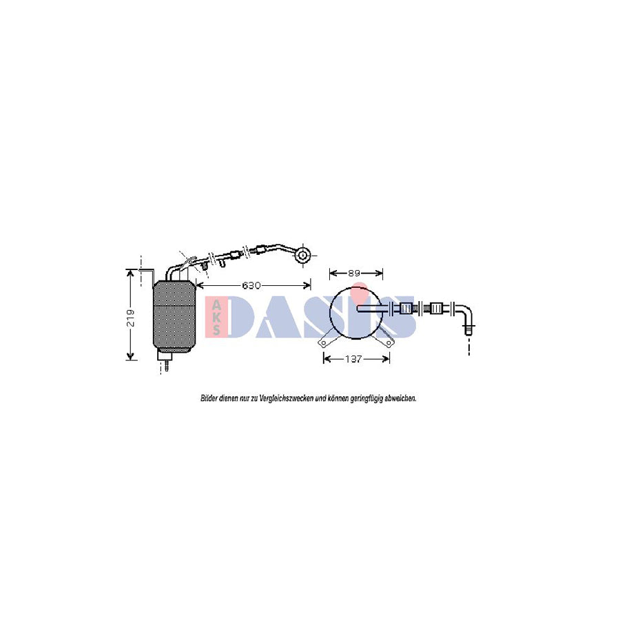 AKS Dasis 800415N Dryer, Air Conditioning for Ford Mondeo