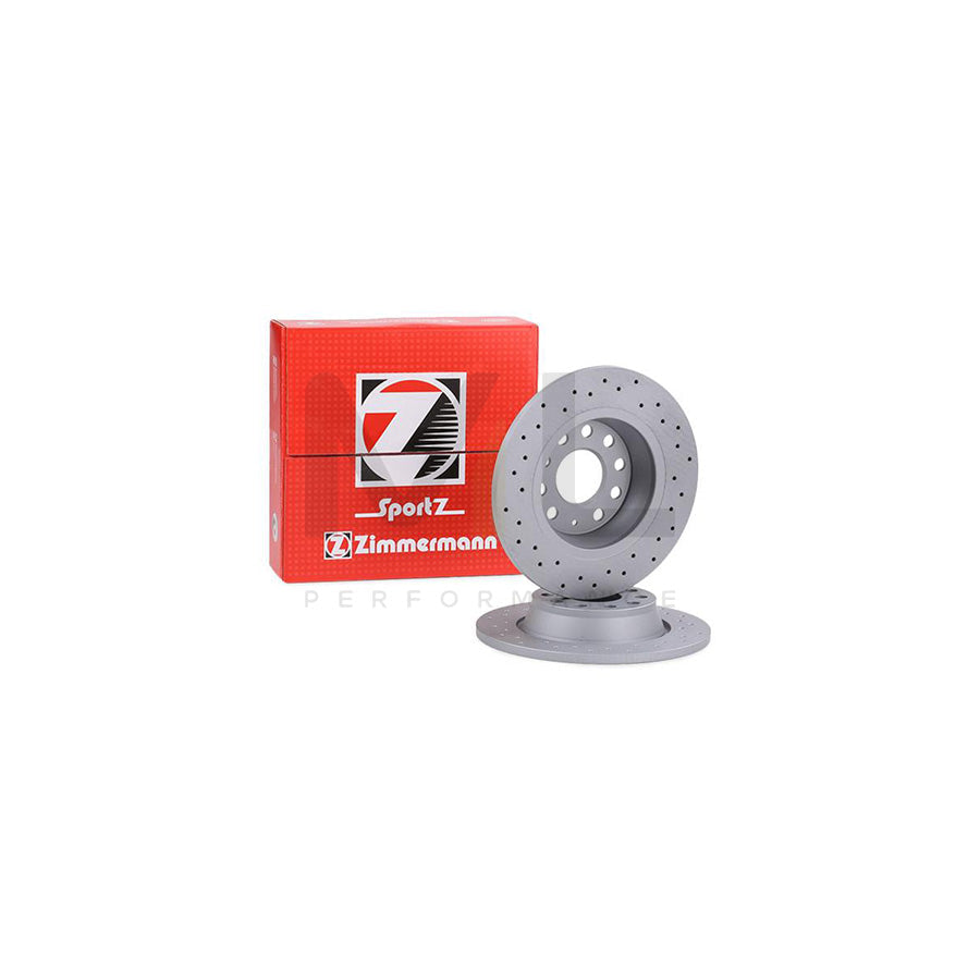 ZIMMERMANN SPORT COAT Z 100.3315.52 Brake Disc Perforated, Solid, Coated  - 1 piece