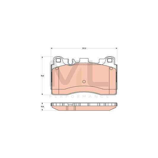 TRW Gdb1906 Brake Pad Set Prepared For Wear Indicator | ML Performance Car Parts