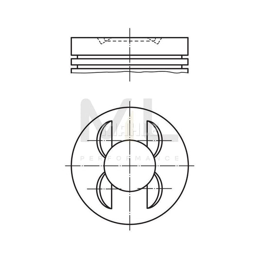 MAHLE ORIGINAL 002 88 02 Piston 97,5 mm, without cooling duct | ML Performance Car Parts
