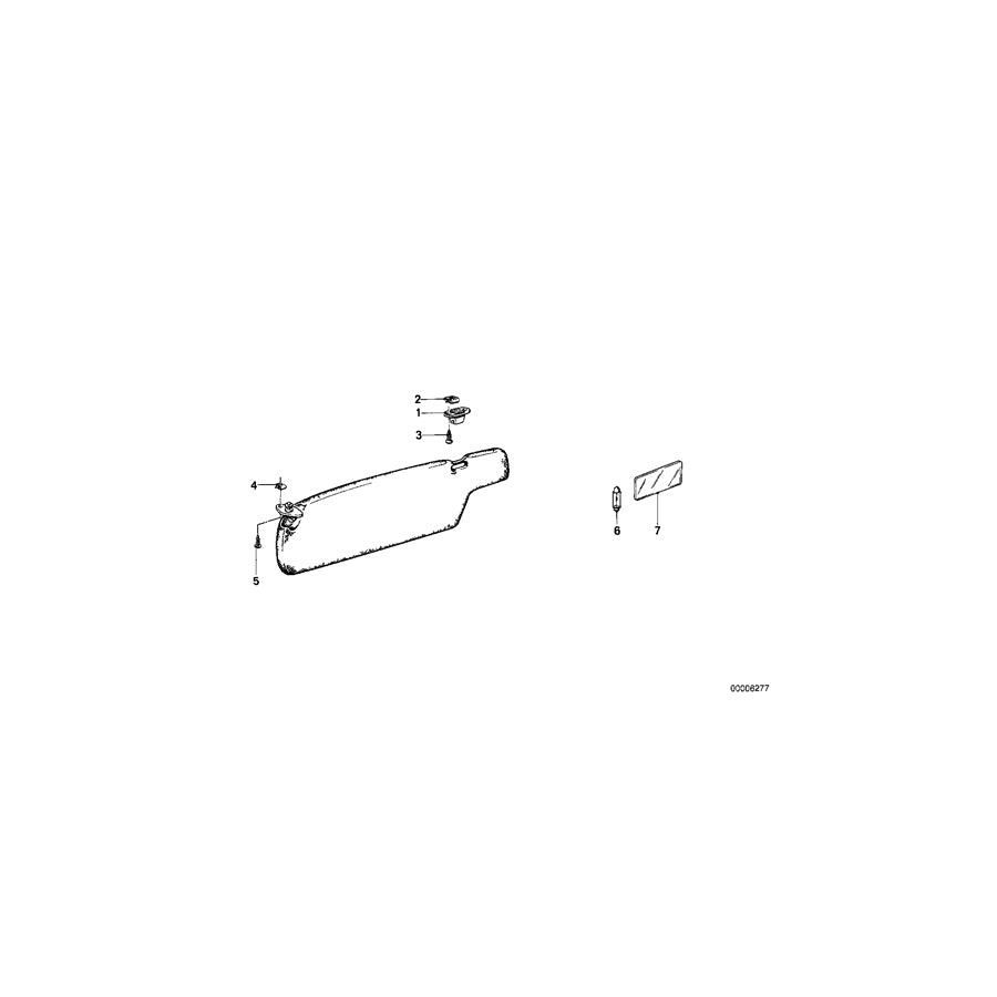 Genuine BMW 51161881937 E23 E24 E28 Mirror Illuminated (Inc. M5) | ML Performance US Car Parts