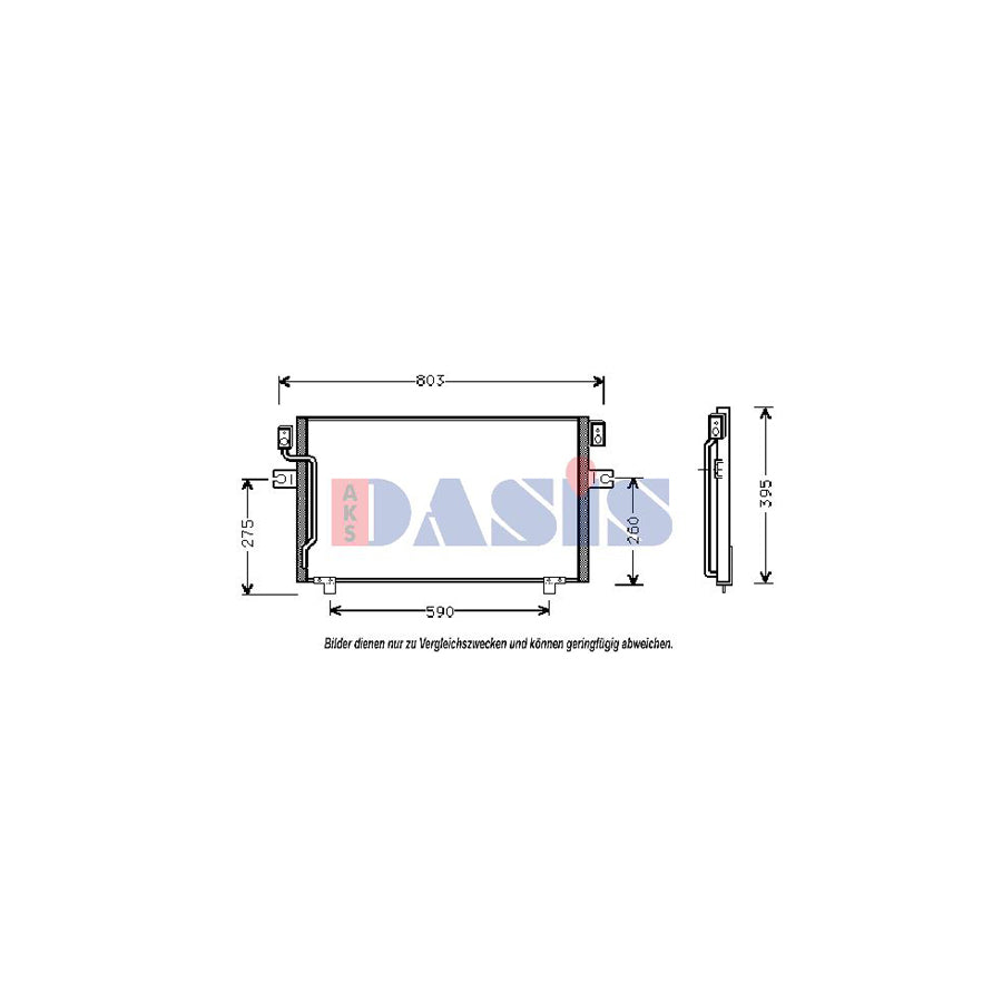 AKS Dasis 072020N Air Conditioning Condenser for Nissan Maxima