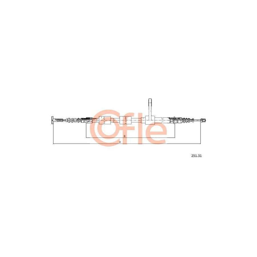 Cofle 18.214 Clutch Cable for Chrysler Voyager