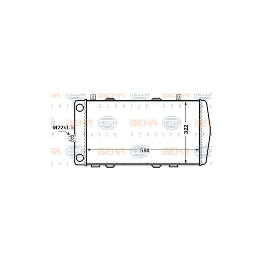 Hella 8MK 376 772-511 Engine Radiator