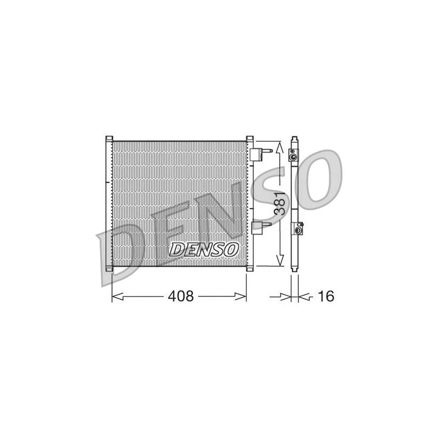DENSO DCN10019 Air Conditioning Condenser