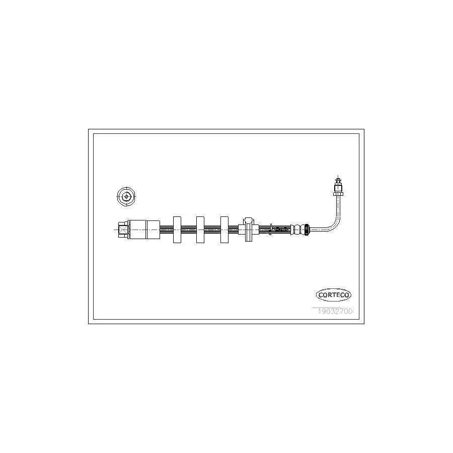 Corteco 19032611 Brake Hose for Peugeot 406