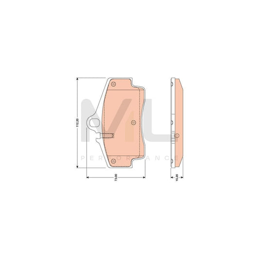 TRW Gdb1757 Brake Pad Set Prepared For Wear Indicator | ML Performance Car Parts