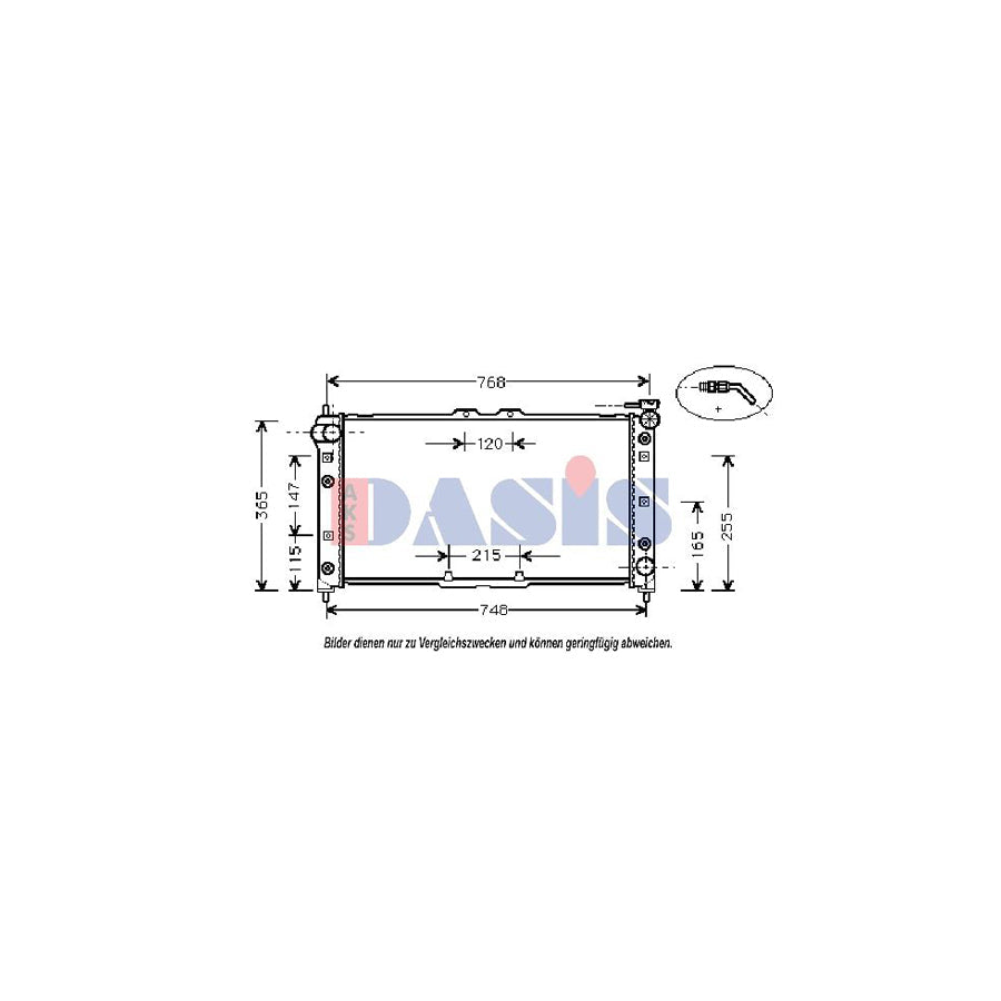 AKS Dasis 110017N Engine Radiator for Mazda MX-3 (Ec)