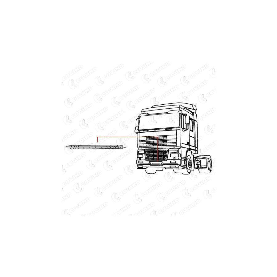 Covind Xf0/ 80 Mounting Bracket, Bumper