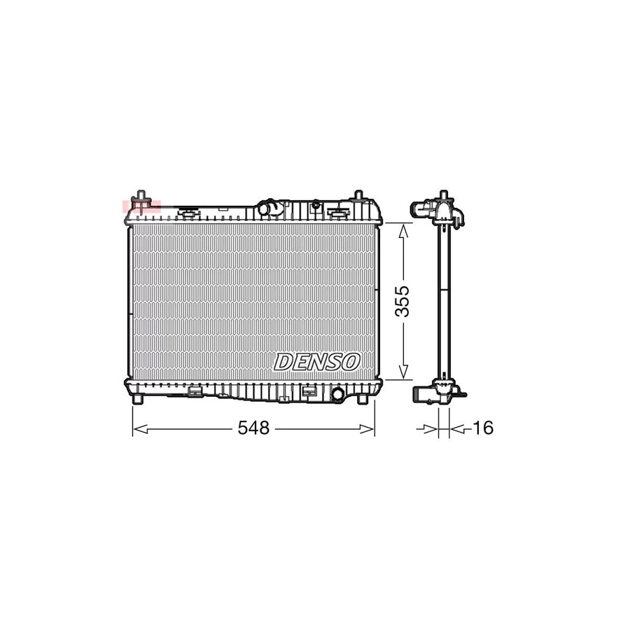 DENSO DRM10043 Engine Radiator